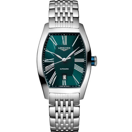 Women's Pilot Watches for Adventure Seekers-Longines Evidenza Petroleum Dial Women 26mm