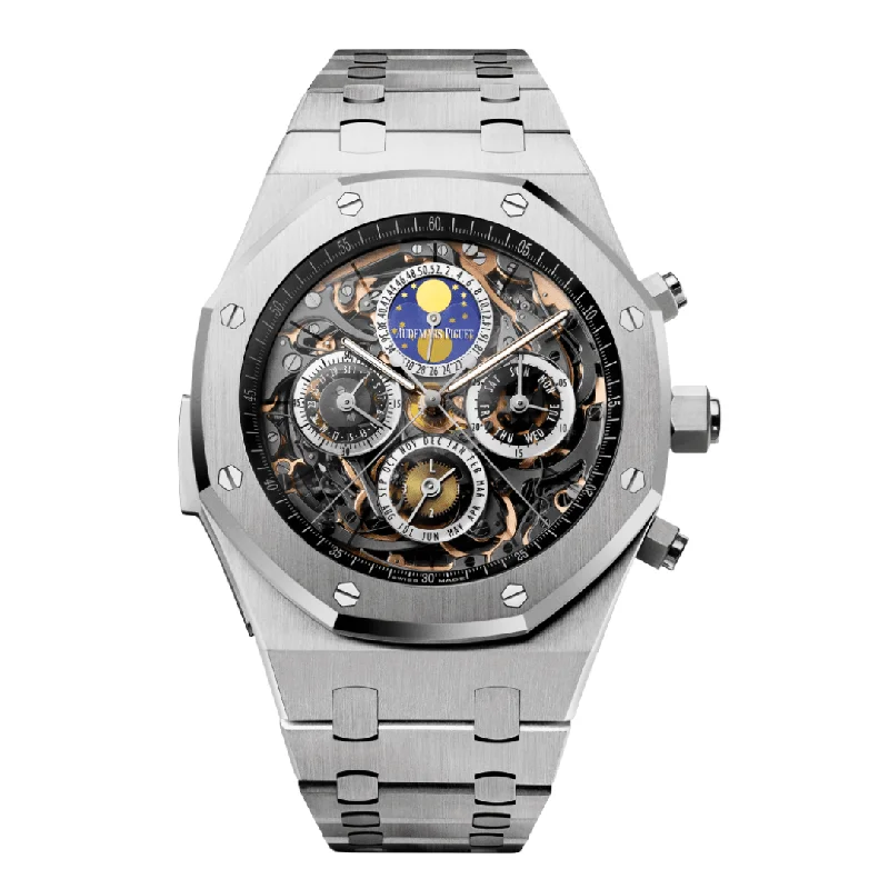 Men's Audemars Piguet Summer Watches-Audemars Piguet Royal Oak 26065IS.OO.1105IS.01 Openworked Grande Complications