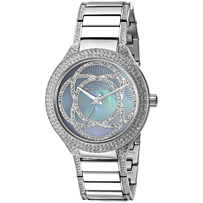Women's Chronograph Watches with Aviation Theme-Michael Kors Women's MK3480 Kerry Stainless Steel Watch