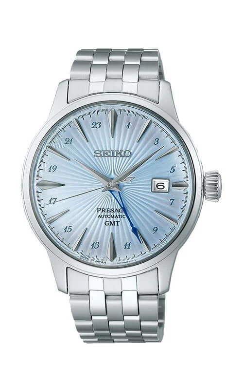 Men's Seiko Party Wear Style Watches-Seiko Presage Cocktail Time Automatic Mens Watch SSK037J1