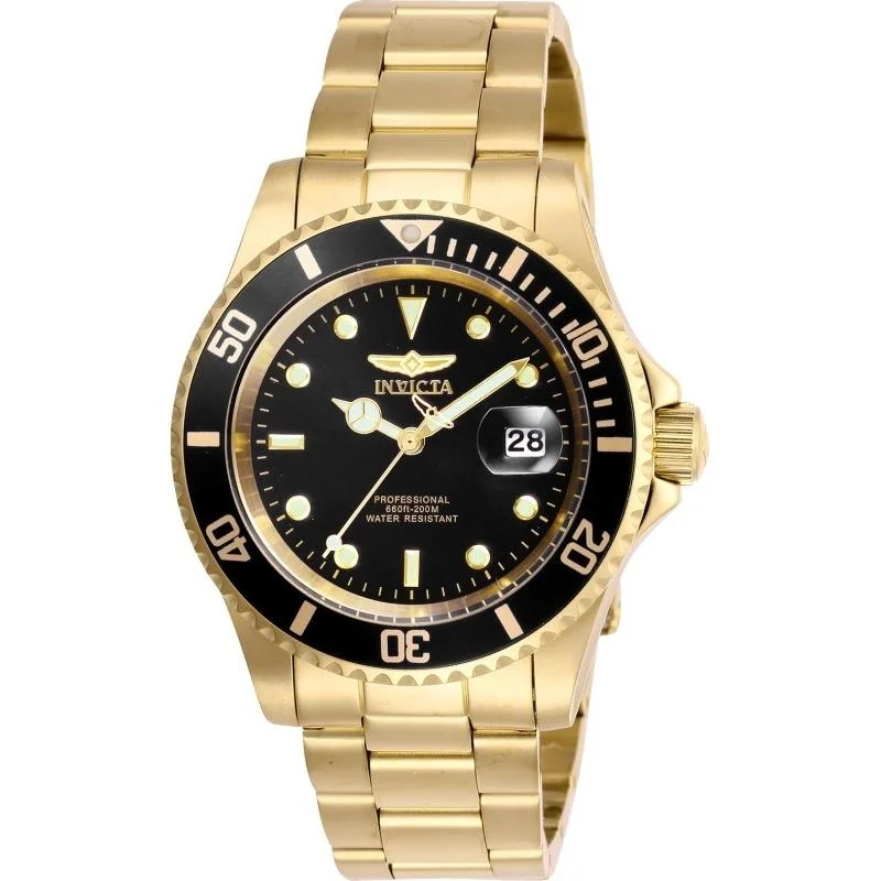 Men's Chronograph Watches for UV Protection-Invicta Men's 26975 Pro Diver Gold-Tone Stainless Steel Watch