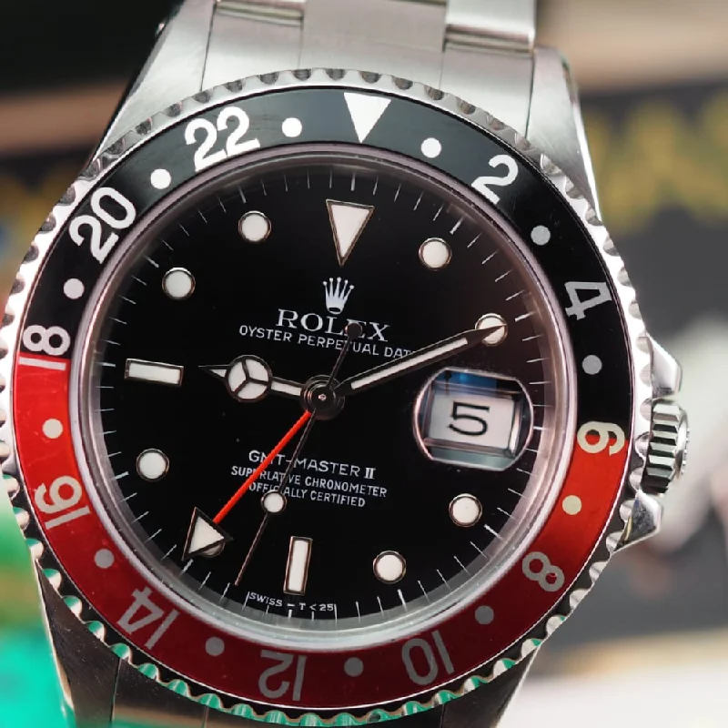 Women's Rolex Birthday Style Watches-Rolex GMT Master II 16710 Coke (1990)
