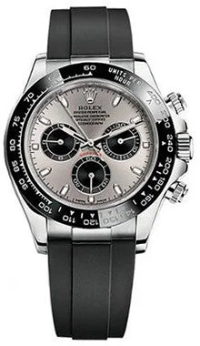 men's Rolex watches with rainbow gemstone bezel -​Rolex - Cosmograph Daytona 40mm - White Gold