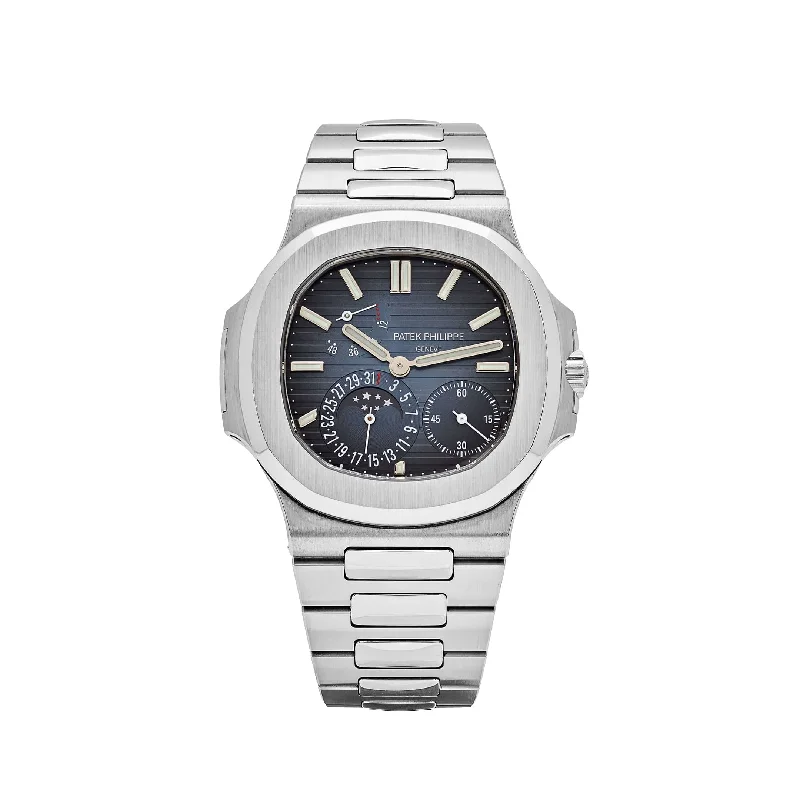 Men's Patek Philippe Watches for Adventure Seekers-Patek Philippe Nautilus 5712/1A-001 Stainless Steel Blue Dial Moon Phases (2025)