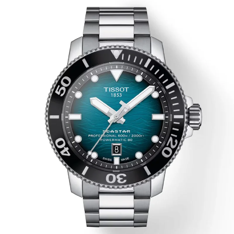 Women's Heritage Watches for Travelers-Tissot T-Sport Black & Blue Dial Men 46mm
