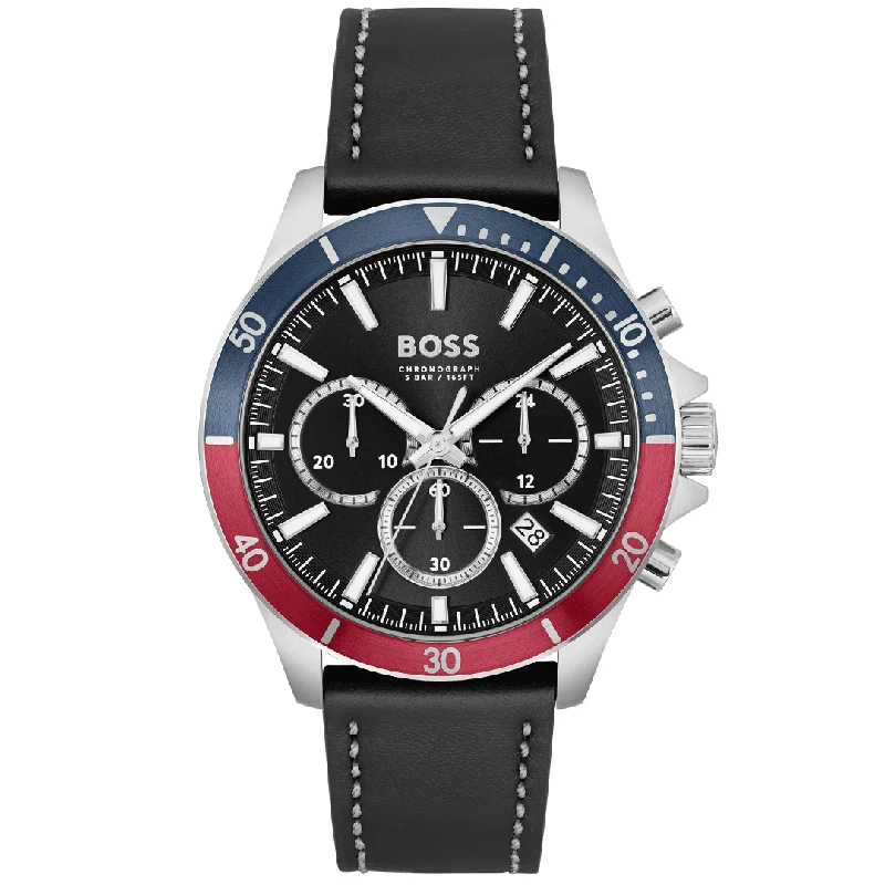 Men's Quartz Watches with Dual Time Zones-BOSS, TROPER