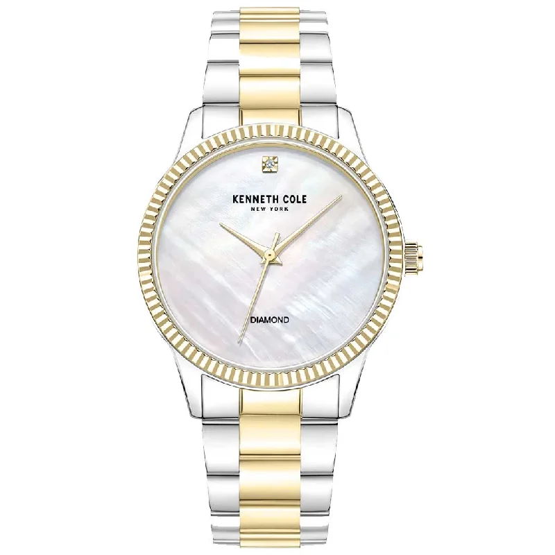 Men's Quartz Watches with Aviation Theme-KENNETH COLE, MODERN CLASSIC DIAMOND