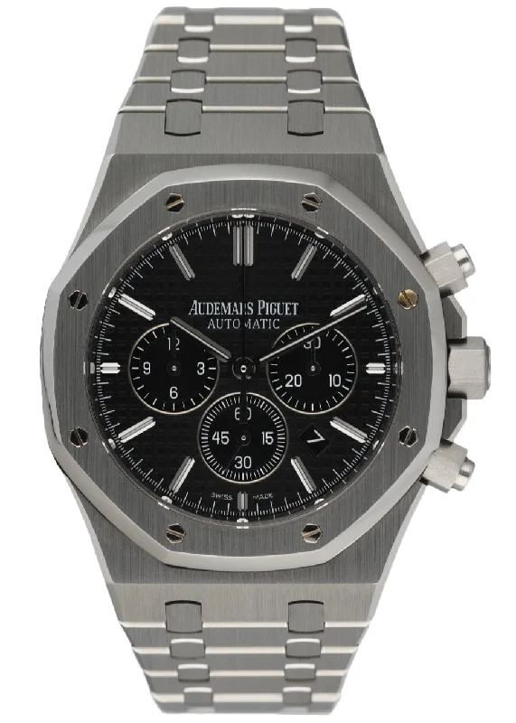 Men's Audemars Piguet Royal Oak Watches-Audemars Piguet Royal Oak 26320ST Black Dial Mens Watch Box & Papers