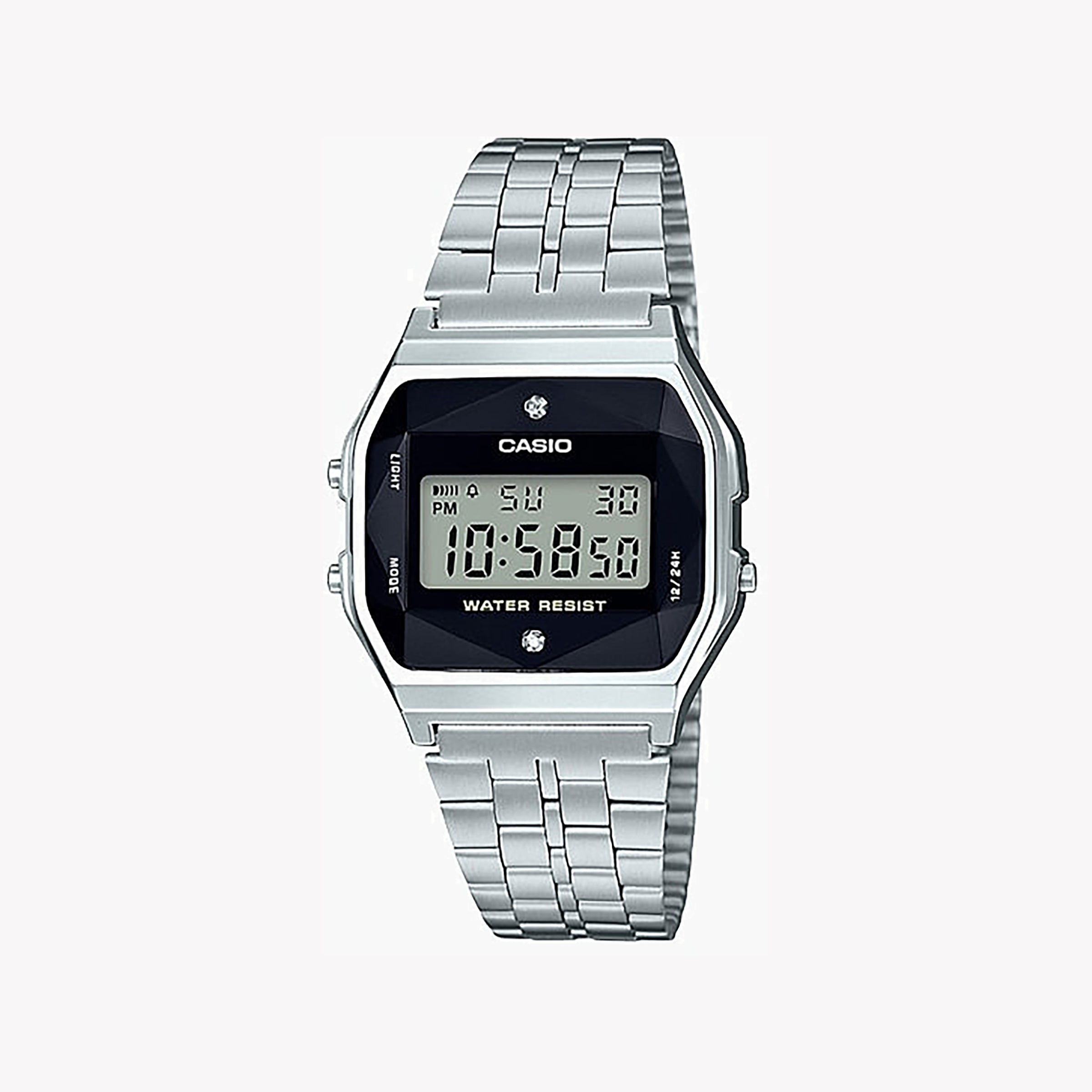 Men's Digital Watches with Minimalist Style-CASIO A159WAD-1DF STYLISH DURABILITY - MODERN DIGITAL TIMEPIECE WITH STAINLESS STEEL BAND