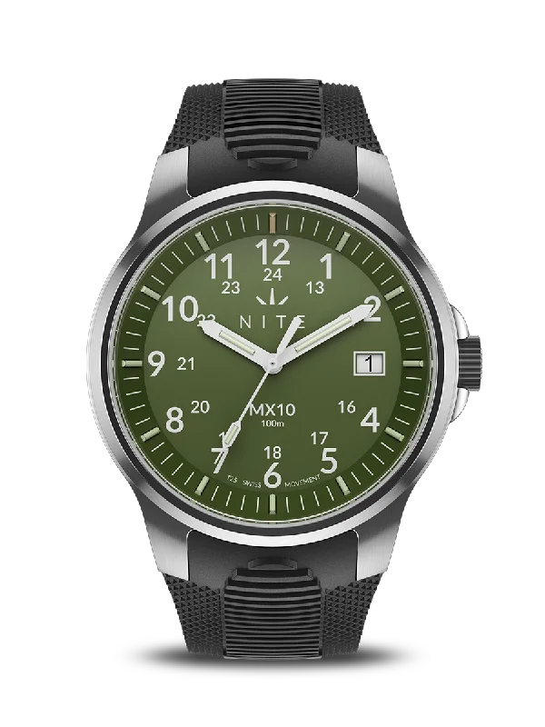 Men's Military Watches with Destination Guides-MX10 FOREST