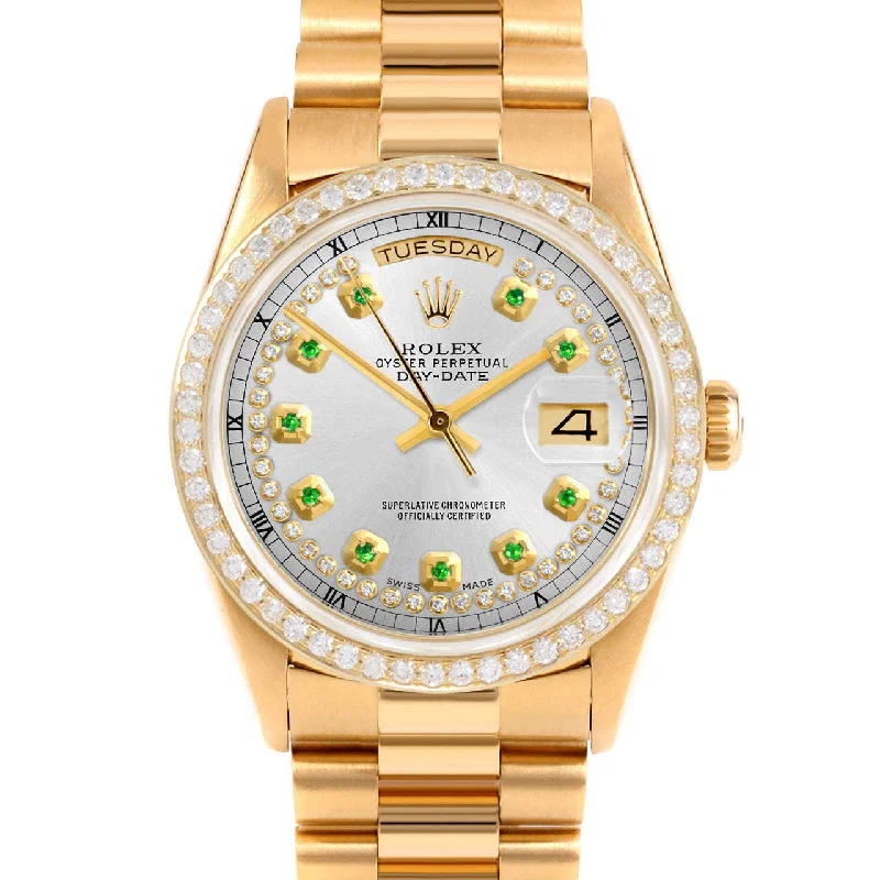 How to adjust the bracelet on a Rolex GMT-Master II -Rolex Day-Date 36mm | 18238-SLV-STRE-BDS-PRS