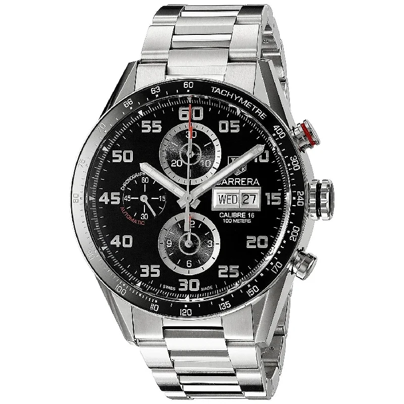 Men's Chronograph Watches with Anniversary Edition-Tag Heuer Men's CV2A1R.BA0799 Carrera Chronograph Automatic Stainless Steel Watch