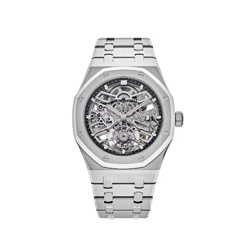 Men's Audemars Piguet Autumn Watches-Audemars Piguet Royal Oak 26735ST.OO.1320ST.01 '50th Anniversary' Flying Tourbillon Stainless Steel Openworked
