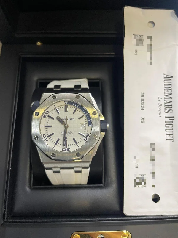 Men's Audemars Piguet Italian Made Watches-ROYAL OAK OFFSHORE 42MM DIVER WHITE (2018)