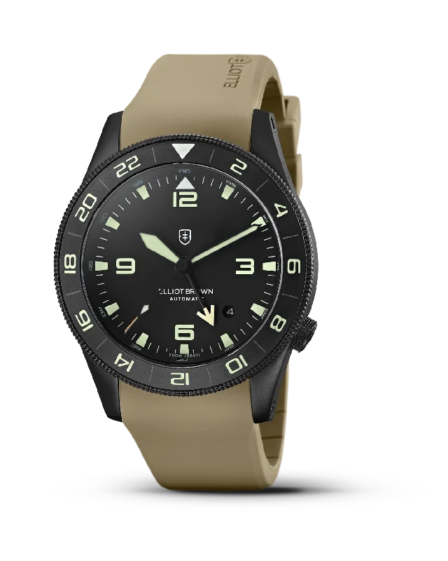 Men's Military Watches for Special Operations-HOLTON AUTO GMT: 101-A20