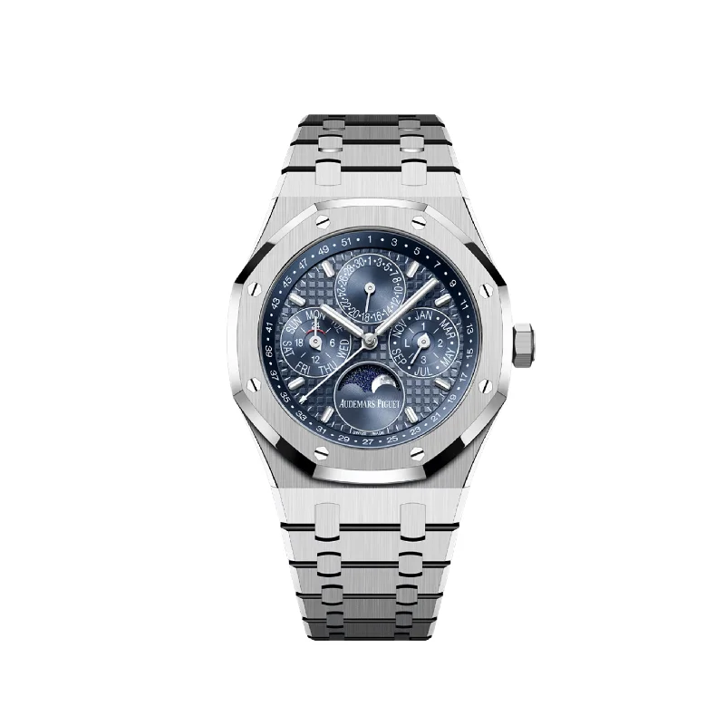 Men's Audemars Piguet Local Brand Style Watches-Audemars Piguet Royal Oak Perpetual Calendar 26674ST.OO.1320ST.01 Stainless Steel Blue Dial (2025)