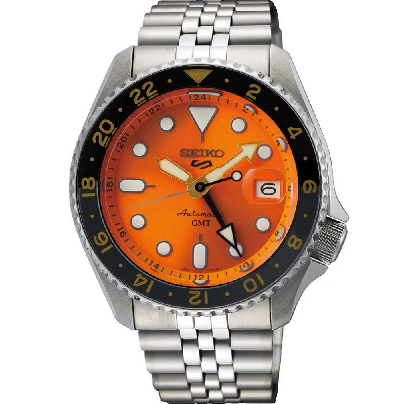 Men's Seiko Special Edition Style Watches-Seiko 5 SSK005K Automatic GMT