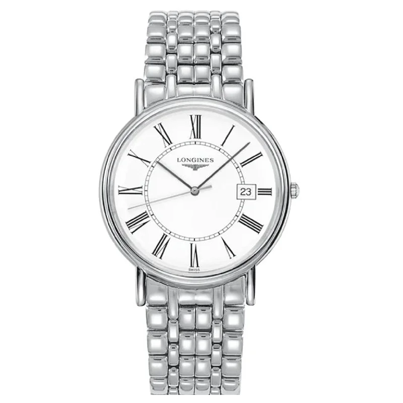 Women's Pilot Watches for Modern Aviation-Longines Presence White Dial Unisex 38.5mm