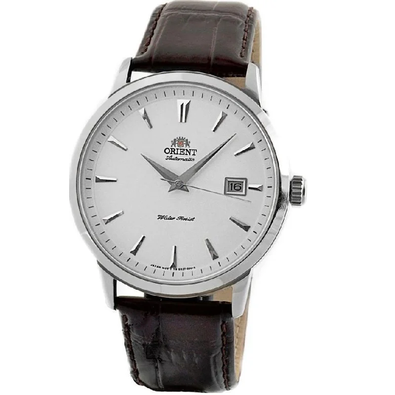 Men's Chronograph Watches for Mountain Climbing-Orient Men's FER27007W0 Symphony Automatic Brown Leather Watch