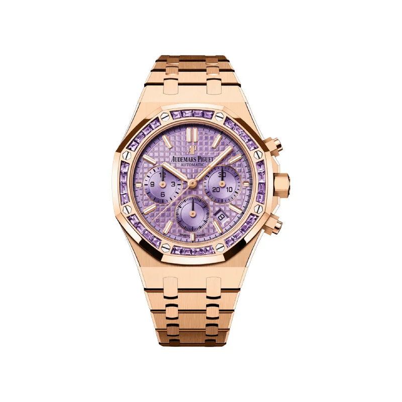 Men's Audemars Piguet Classic Style Watches-Audemars Piguet Royal Oak 26319OR.AY.1256OR.01 Chronograph Amethyst Dial