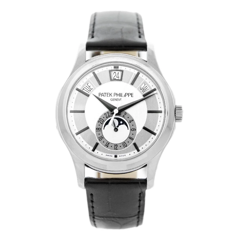 Men's Patek Philippe Watches for Sale-Patek Philippe Complications Annual Calendar White Gold Gray Dial 40mm 5205G-001