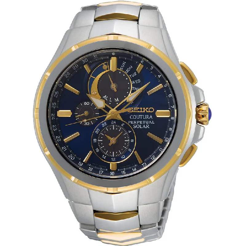 Men's Seiko Birthday Watches-Seiko Coutura SSC798P Chronograph