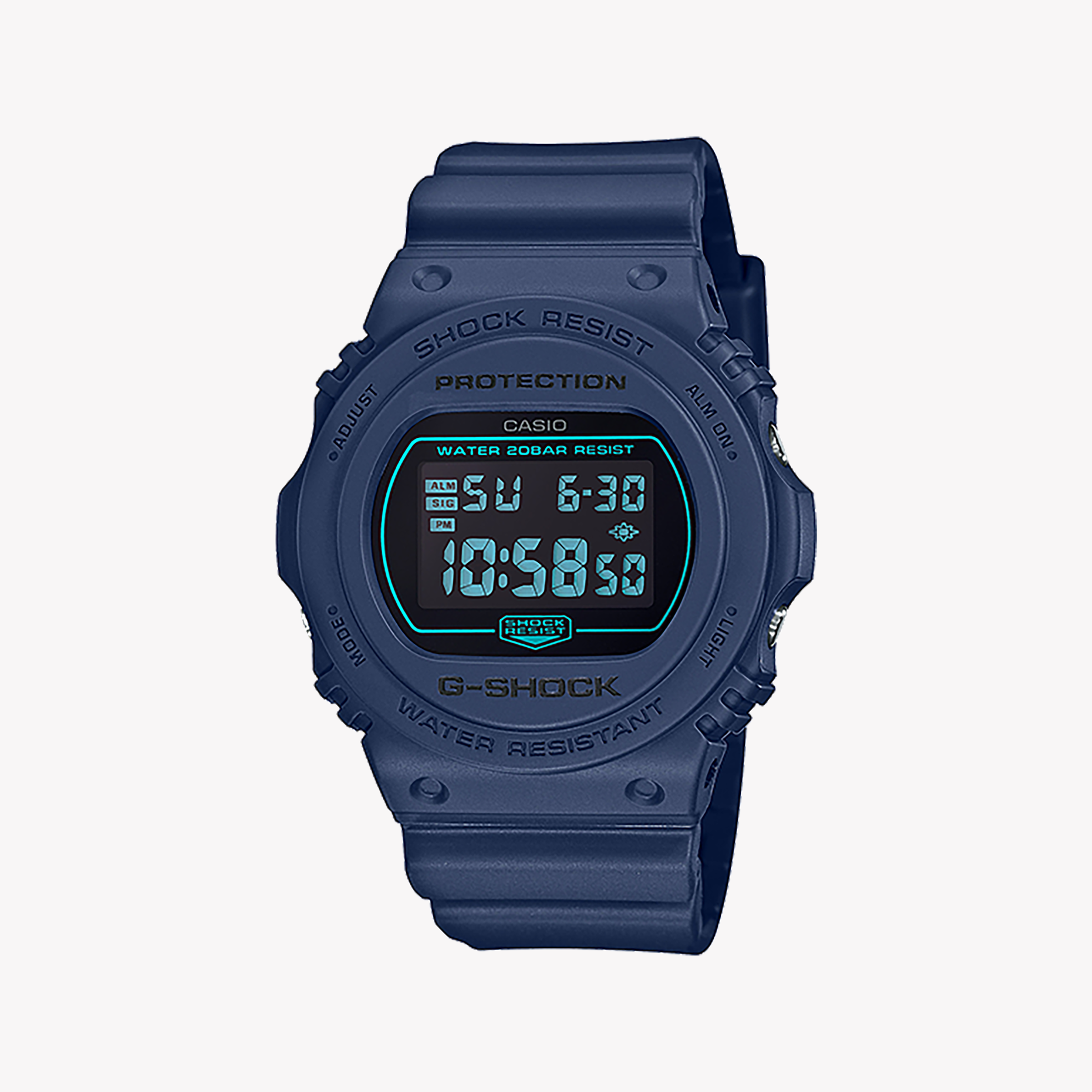 Digital Watches for Men with Compass Feature-CASIO G-SHOCK DW-5700BBM-2DR BOLD BLUE - MEN'S ADVENTURE TIMEPIECE WITH SPORTY DURABILITY