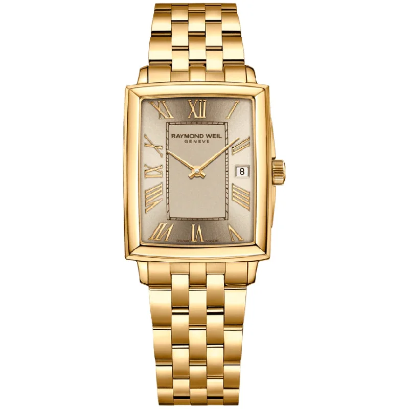 Men's Automatic Wind Design Dress Watches for Mechanical Movement-Raymond Weil Toccata Ladies Champagne Watch 5925-P-00100