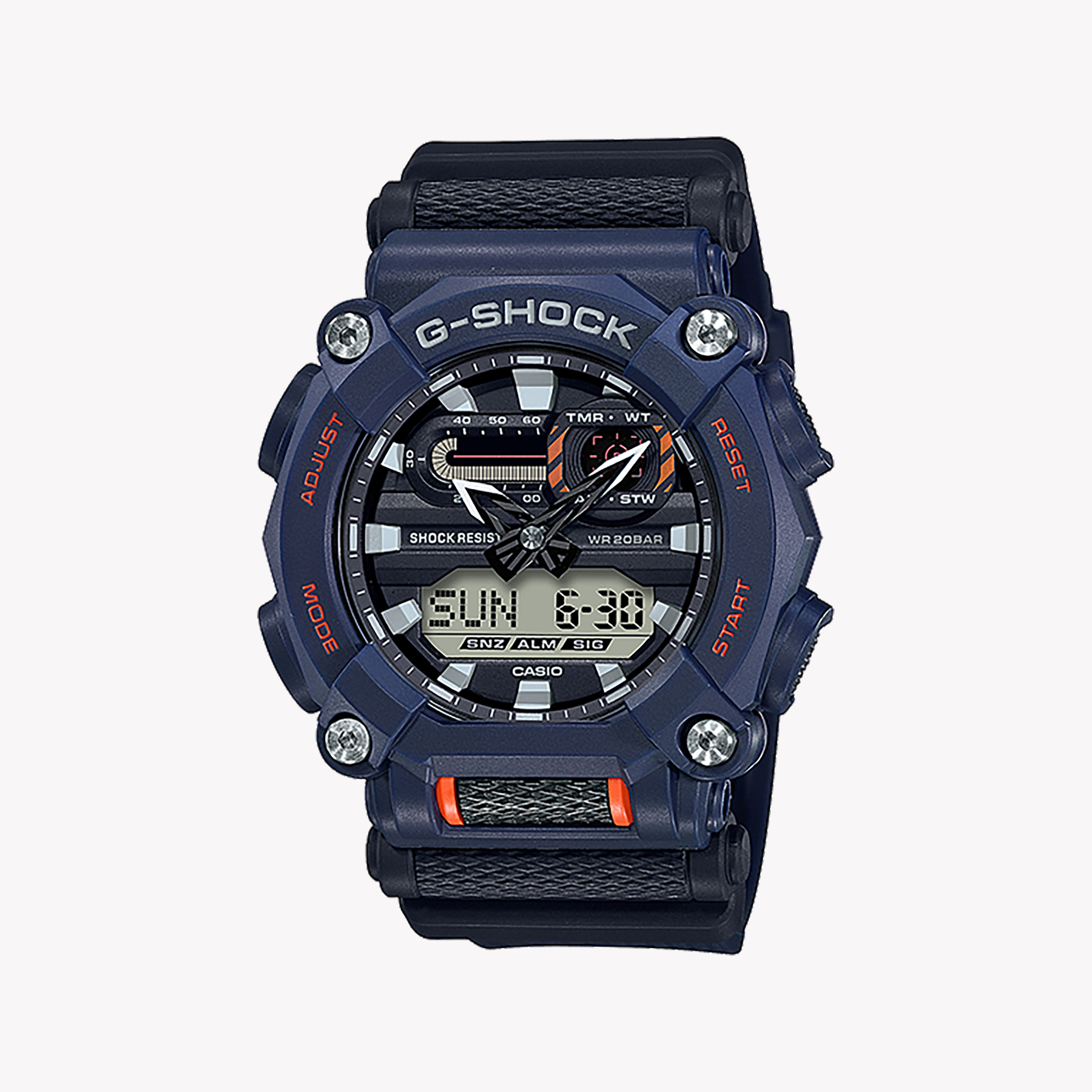 Men's Digital Watches for Humidity Monitoring-G-SHOCK Men's Blue & Black Resin Watch, 200m Water Resistant | GA-900-2ADR
