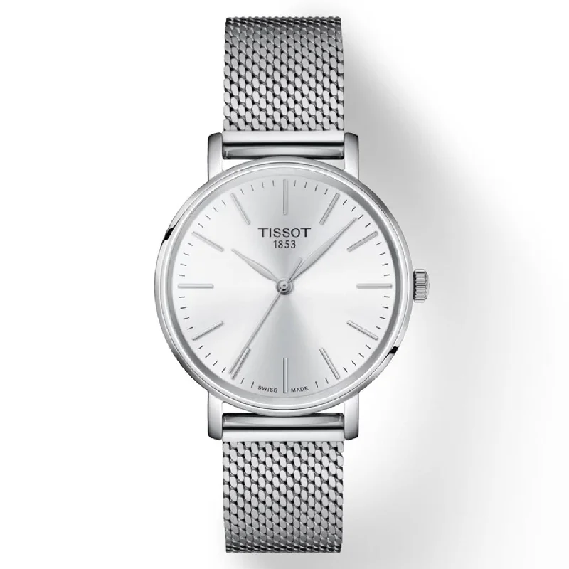 Women's Heritage Watches with Minimalist Style-Tissot T-Classic White Dial Women 34mm