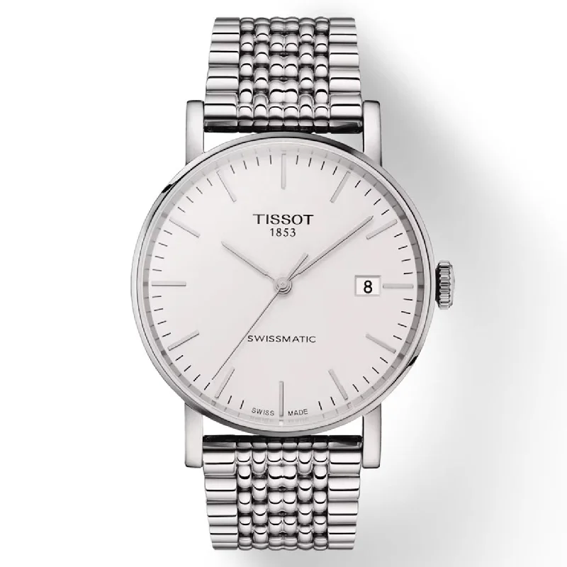 Women's Heritage Watches with Pilot's Watch Design-Tissot T-Classic Silver Dial Men 40mm