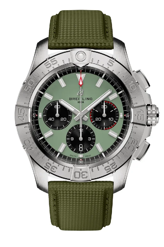 Men's Engagement Style Dress Watches for Proposal Ideas-Breitling Avenger B01 Chronograph 44 AB0147101L1X1
