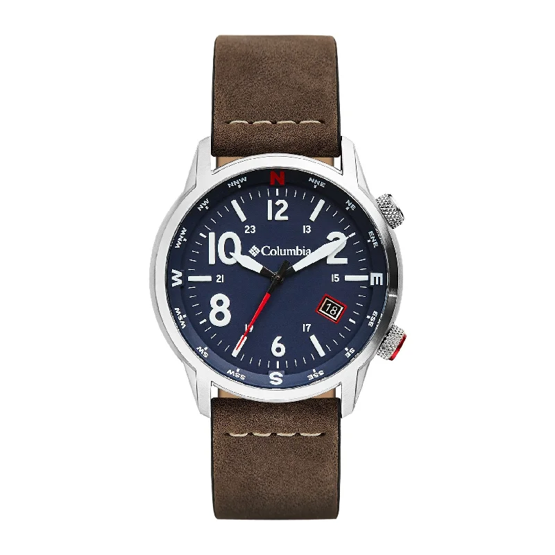 Men's Everyday Wear Design Dress Watches for Casual Style-Columbia Brown Outbacker Watch CSC01-001