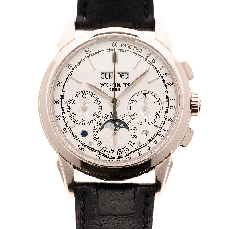 Men's Patek Philippe Watches for High-End Collectors-Patek Philippe White Gold Perpetual Calendar Chronograph Watch Ref. 5270G-013 with Original Box and Papers