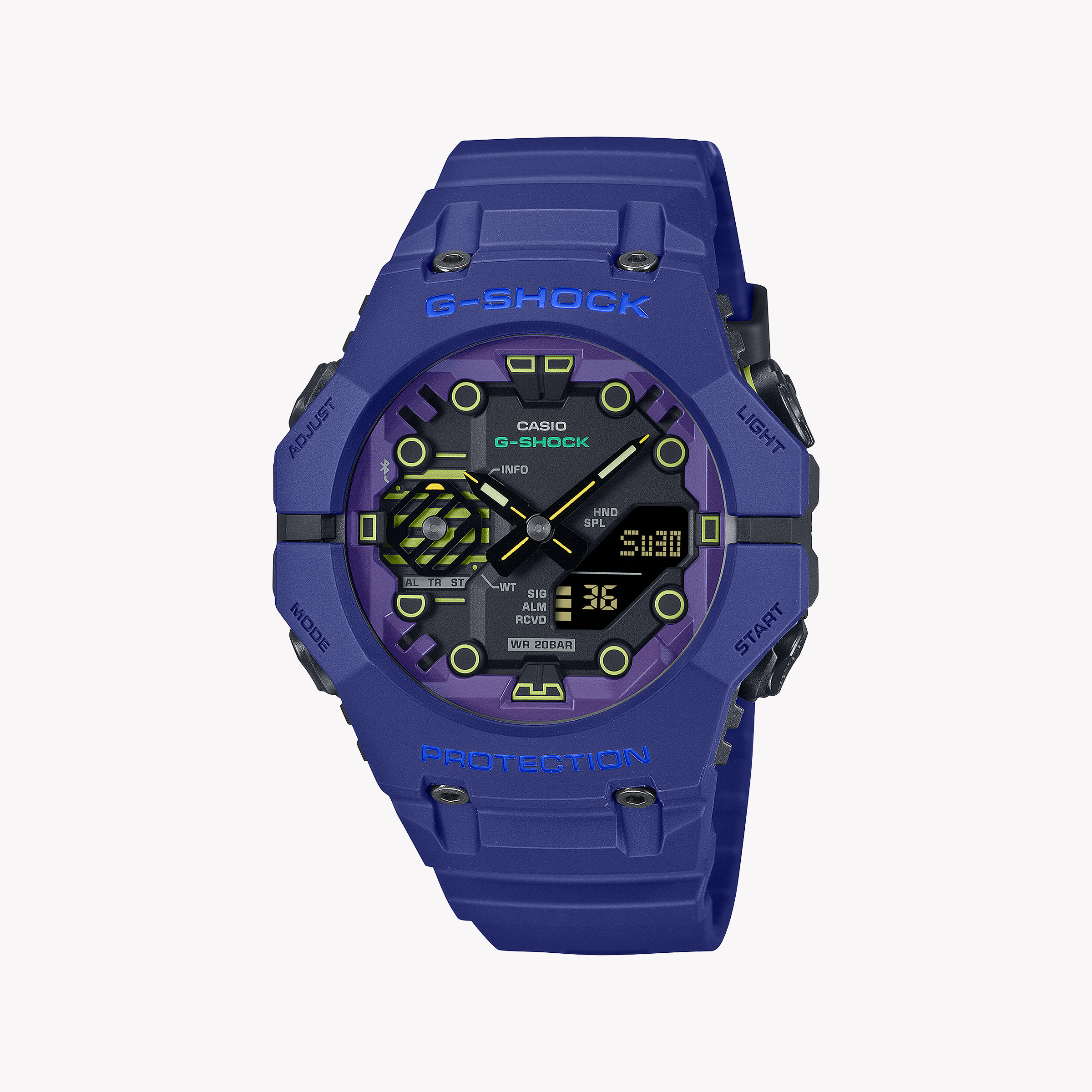 Men's Digital Watches for Radio Communication-CASIO G-SHOCK GA-B001CBR-2ADR - BOLD BLUE ADVENTURE-READY MEN'S WATCH