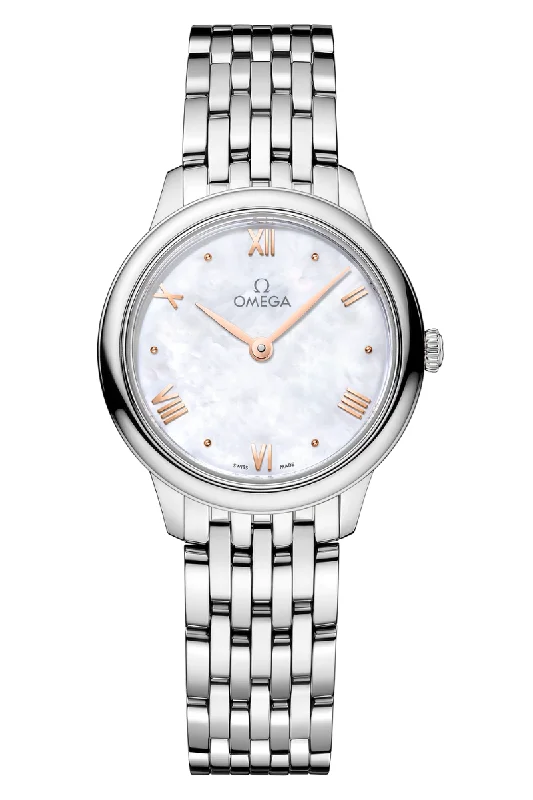 Men's Swiss Made Style Dress Watches for Luxury Quality-Omega De Ville Prestige Quartz 434.10.28.60.05.001