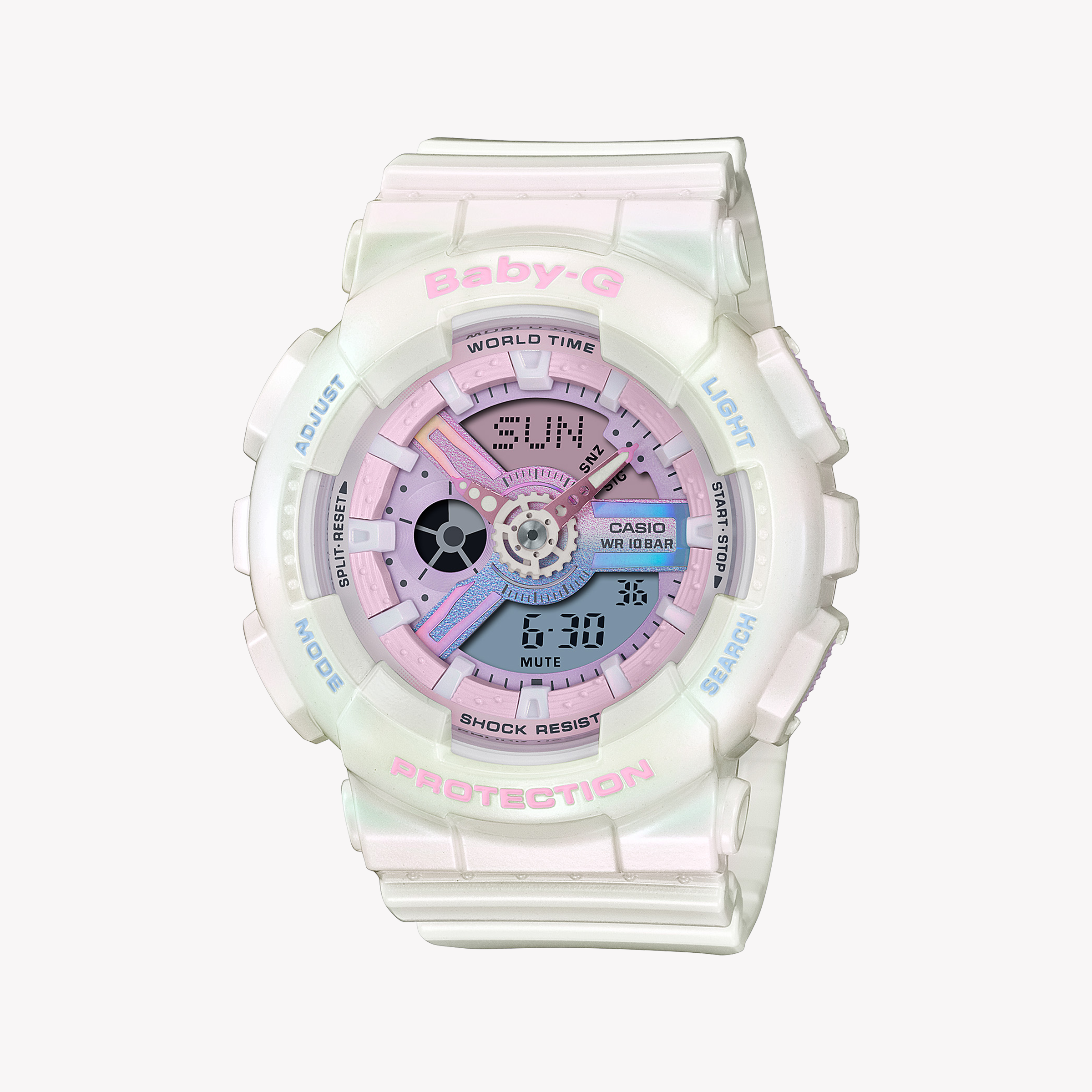 Men's Digital Watches for Orienteering-CASIO BABY-G BA-110PL-7A1DR - SPORTY CHIC TIMEPIECE FOR ADVENTUROUS WOMEN