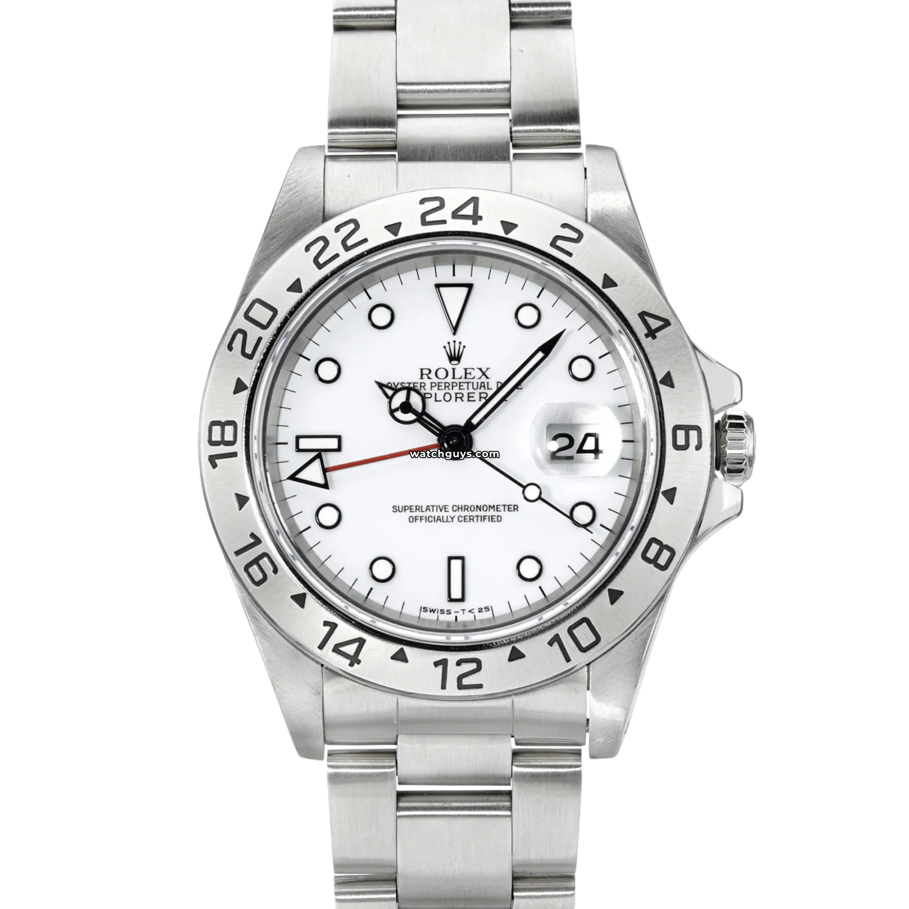 Women's Rolex Oval Case Style Watches-Rolex Explorer II 16570 Polar White