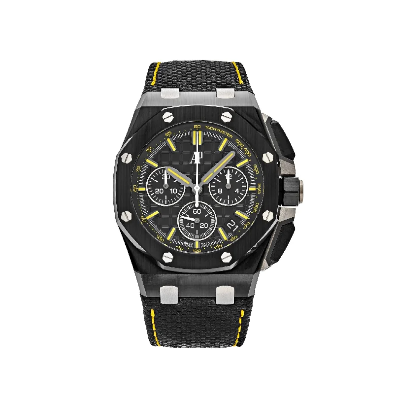 Men's Audemars Piguet Digital Style Watches-Audemars Piguet Royal Oak Offshore 26420CE.OO.A005VE.01 Chronograph 'End Of Days' Black Ceramic Limited Edition