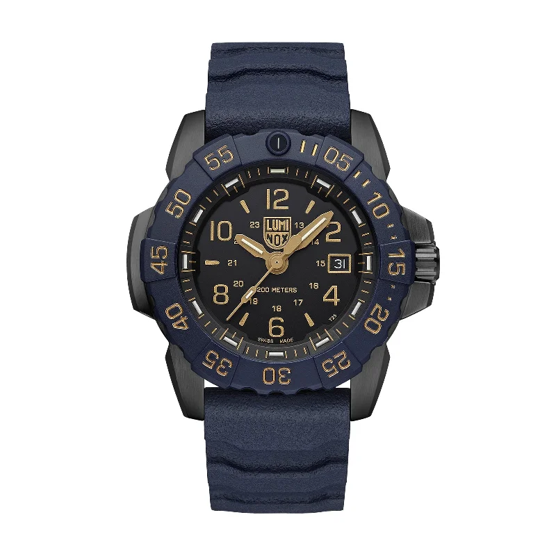 Men's Military Watches with Countdown Timer-Navy SEAL Foundation "Back To The Blue" XS.3255.CB.NSF