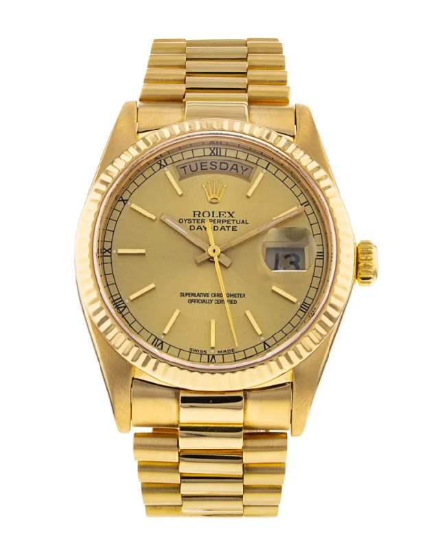 men's Rolex watches with dual time zones -​Rolex Day-Date Yellow Gold Mens Watch
