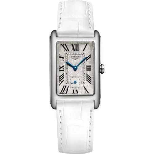 Women's Pilot Watches with Classic Design-Longines Dolcevita Silver Flinque Dial Women 23.3mm