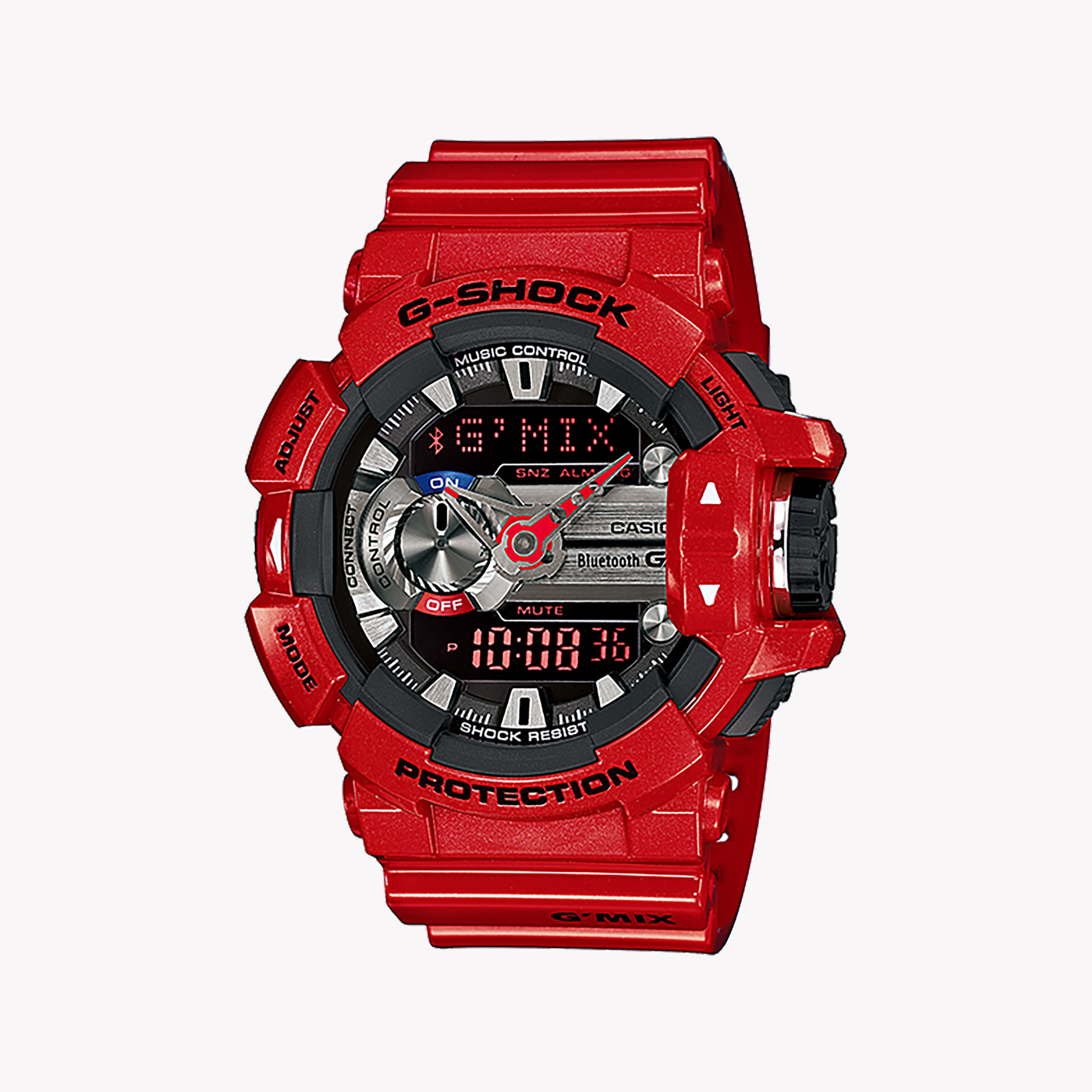 Men's Digital Watches for Travelers-CASIO G-SHOCK GBA-400-4ADR ADVENTURE READY - BOLD RED MEN'S WATCH with Bluetooth & 200M Water Resistance