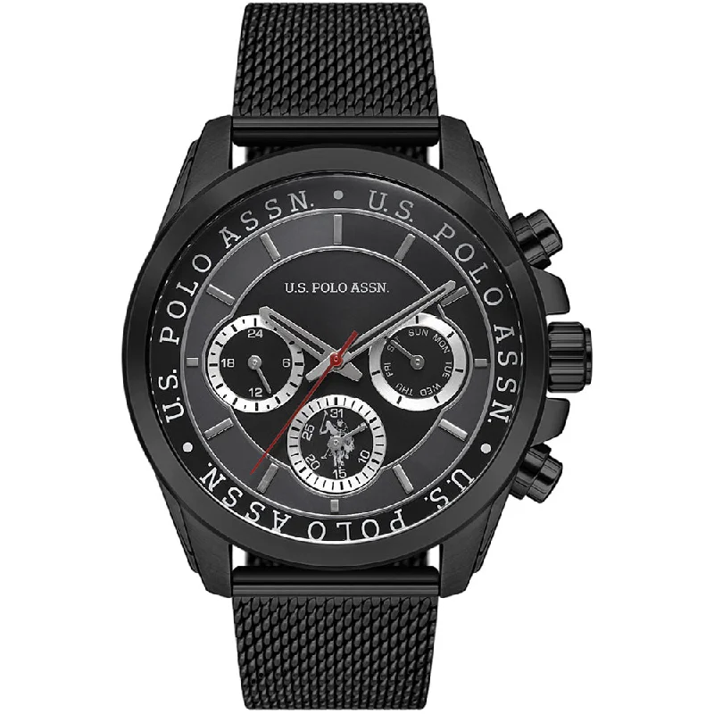 Men's Quartz Watches for Fitness Tracking-U.S. POLO ASSN., CROSSING CHRONOGRAPH