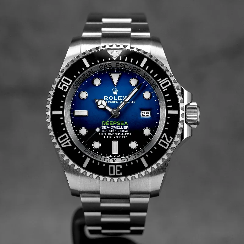 Authentic Rolex men's watch box and papers verification -SEA-DWELLER DEEPSEA BLUE MK2 (2018)