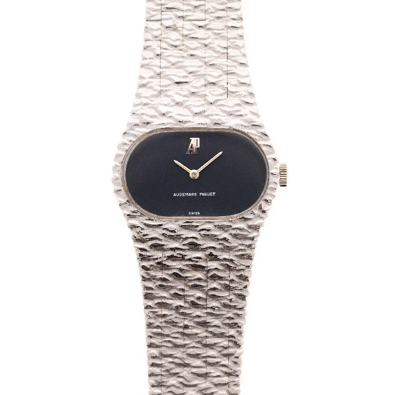 Men's Audemars Piguet Kinetic Style Watches-Audemars Piguet White Gold Horizontal Mini Cobra Watch