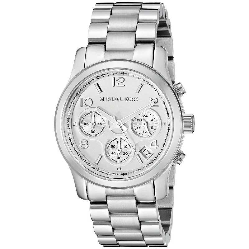 Women's Chronograph Watches for Fitness Tracking-Michael Kors Women's MK5076 Runway Chronograph Stainless Steel Watch