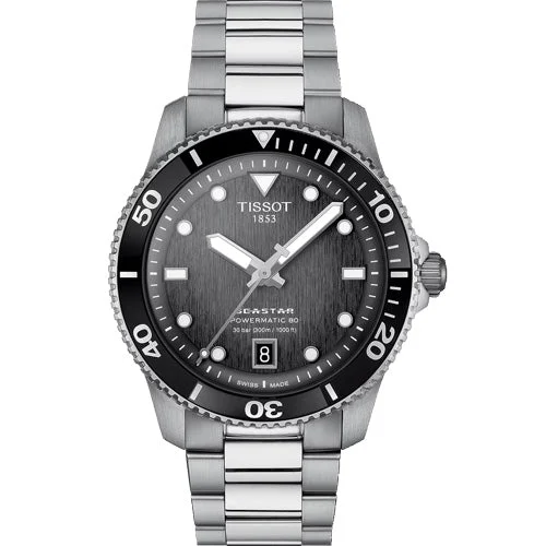 Women's Heritage Watches with Classic Design-Tissot T-Sport Graded Grey & Black Dial Men 40mm