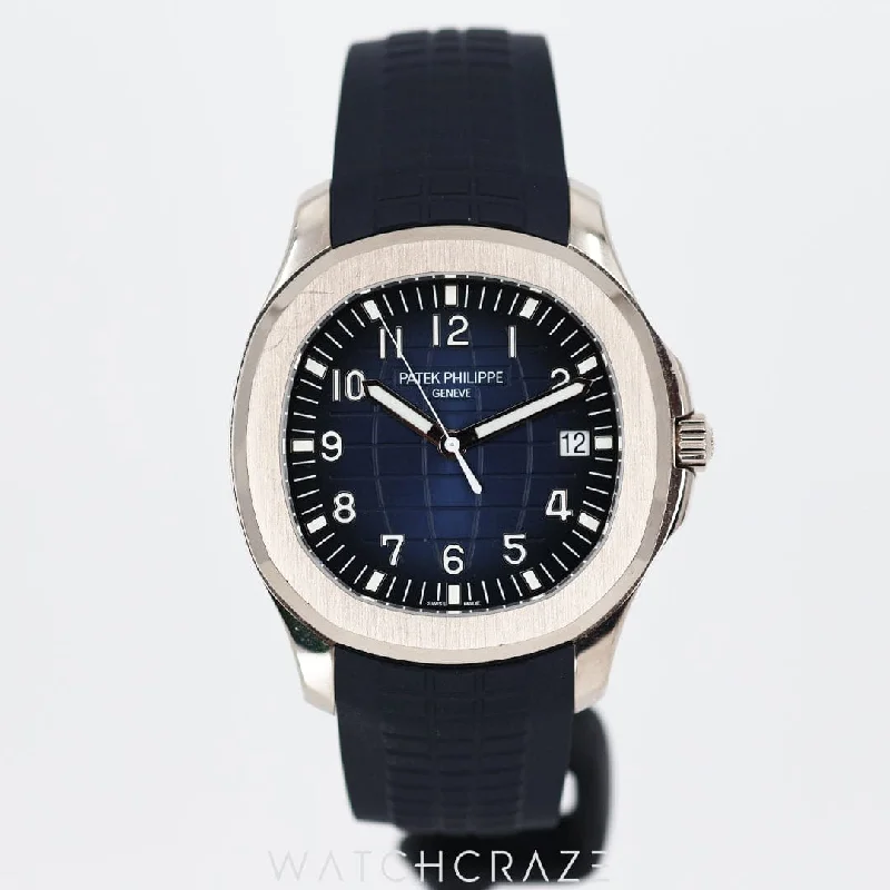 Men's Patek Philippe Watches with Radio Frequency-2021 PATEK PHILIPPE AQUANAUT BLUE SQUARE DIAL WHITE GOLD 42.2MM 5168G-001 Men's Patek Philippe Watches with Radio Frequency-2021 PATEK PHILIPPE AQUANAUT BLUE SQUARE DIAL WHITE GOLD 42.2MM 5168G-001