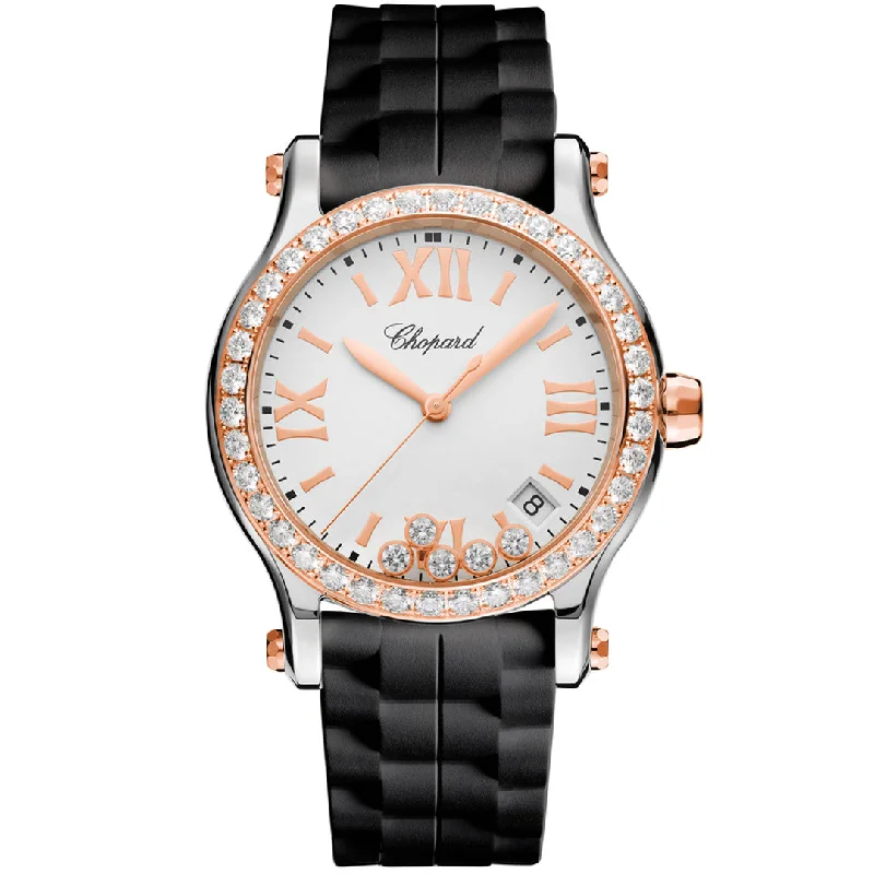 Men's Quartz Watches with Vintage Inspiration-CHOPARD, HAPPY SPORT